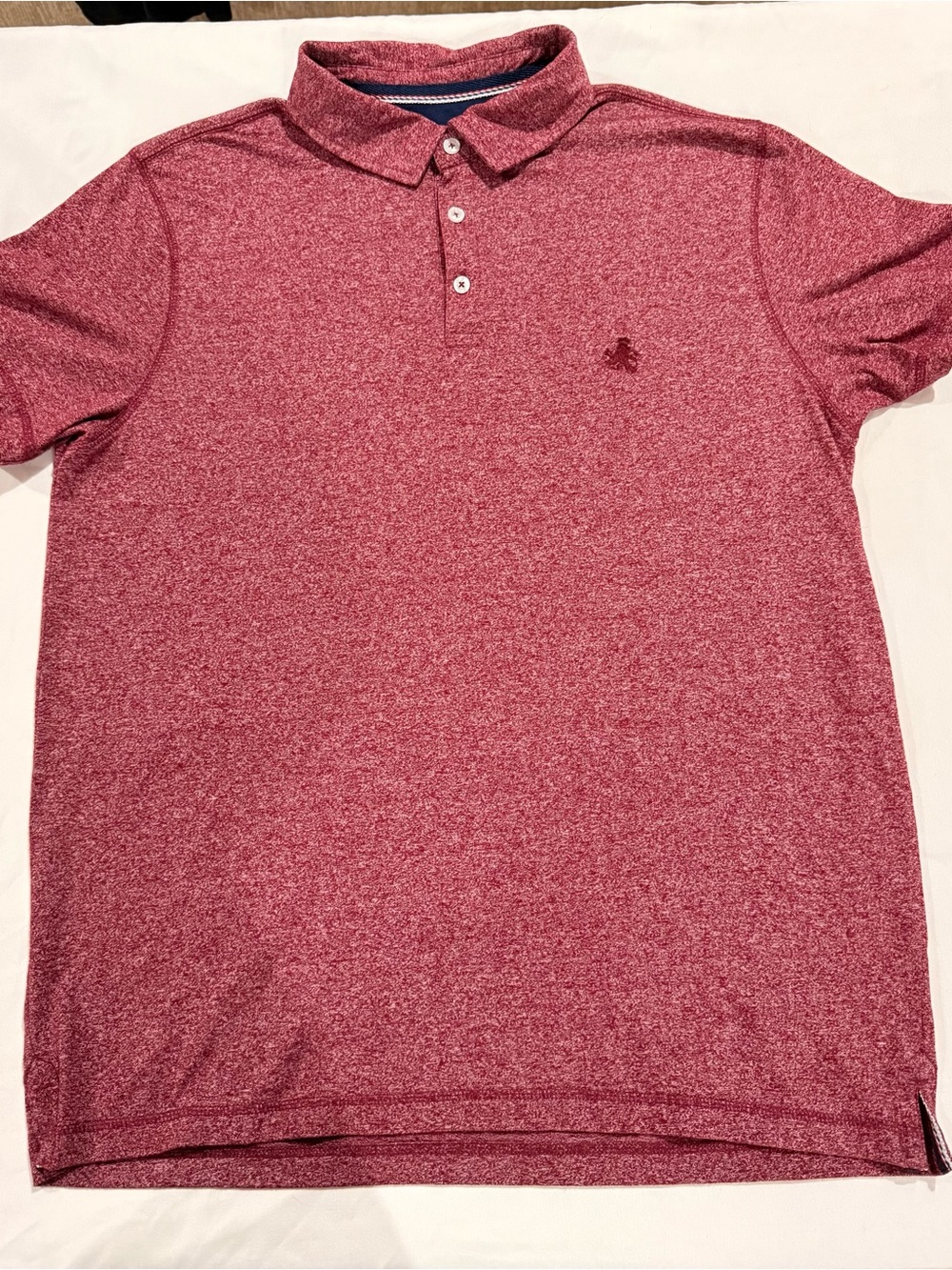 Men's Heathered Maroon Performance Polo